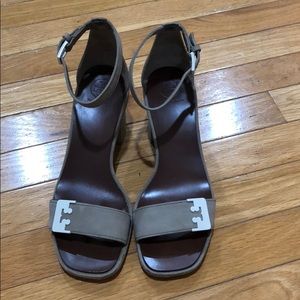 TORY BURCH block sandals 7M